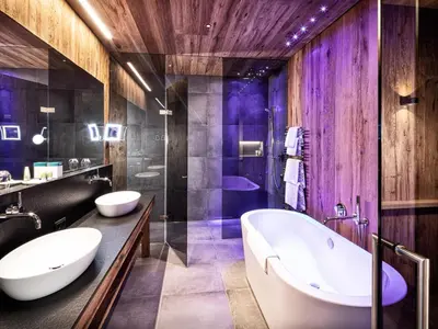 Ein Badezimmer in der Unterkunft Mountain View Loft Amethyst