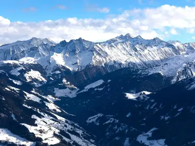 Naturlandschaft in der Nähe des Chalets