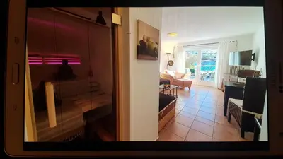 TV/Unterhaltungsangebot in der Unterkunft Bergblick with Private Sauna by Apartment Managers