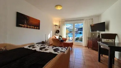 TV/Unterhaltungsangebot in der Unterkunft Bergblick with Private Sauna by Apartment Managers