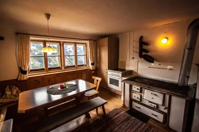 Küche/Küchenzeile in der Unterkunft Bauernhaus Brandberg