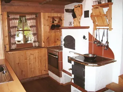 Küche/Küchenzeile in der Unterkunft Kohler Hütte