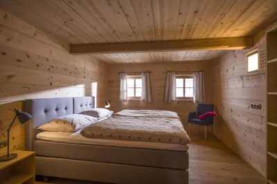 Ein Bett oder Betten in einem Zimmer der Unterkunft Bauernhaus Unterleming