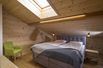 Ein Bett oder Betten in einem Zimmer der Unterkunft Bauernhaus Unterleming