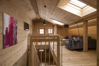 Ein Sitzbereich in der Unterkunft Bauernhaus Unterleming