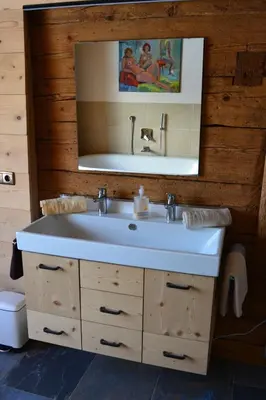 Ein Badezimmer in der Unterkunft Bauernhaus Unterleming