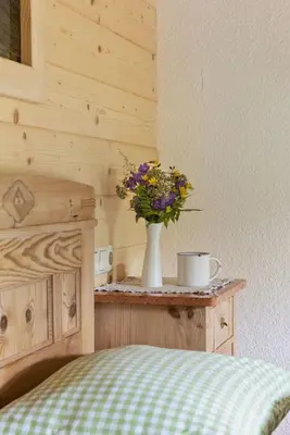 Ein Bett oder Betten in einem Zimmer der Unterkunft Chalet PRAMA