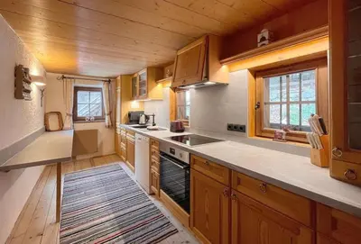 Küche/Küchenzeile in der Unterkunft Bergchalet Klausner Edelweiß
