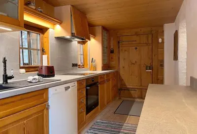 Küche/Küchenzeile in der Unterkunft Bergchalet Klausner Edelweiß
