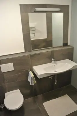 Ein Badezimmer in der Unterkunft Bauernhaus Hollersbach