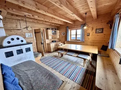 Ein Bett oder Betten in einem Zimmer der Unterkunft Lockner Hütte