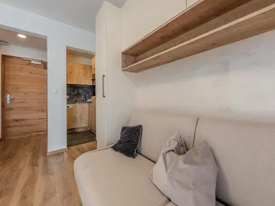 Ein Bett oder Betten in einem Zimmer der Unterkunft Apartment in the center of Jochberg