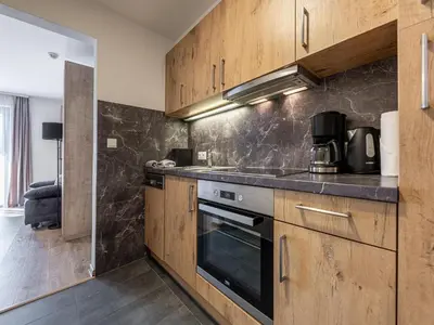 Küche/Küchenzeile in der Unterkunft Apartment in the center of Jochberg