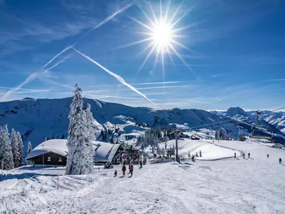Apartment 20 m from the KitzSki ski lift im Winter