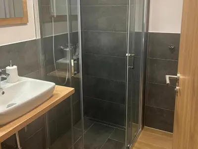 Ein Badezimmer in der Unterkunft Apartment 20 m from the KitzSki ski lift