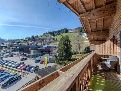 Ein allgemeiner Bergblick oder ein Berglick von der Ferienwohnung aus