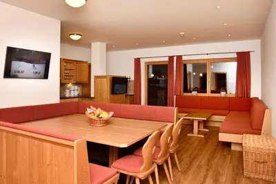 TV/Unterhaltungsangebot in der Unterkunft Appartements neben der Gondelbahn - Haus Nord