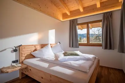 Ein Bett oder Betten in einem Zimmer der Unterkunft S'Mitterer