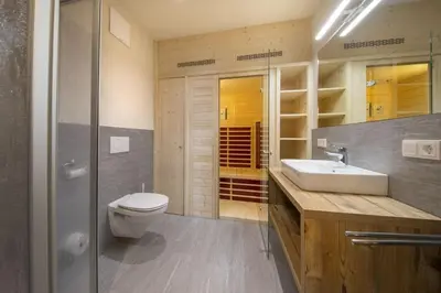 Ein Badezimmer in der Unterkunft Trattenbach Chalet Rettenstein
