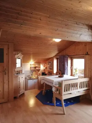 Küche/Küchenzeile in der Unterkunft Chalet Luxeck