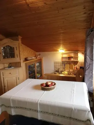 Küche/Küchenzeile in der Unterkunft Chalet Luxeck