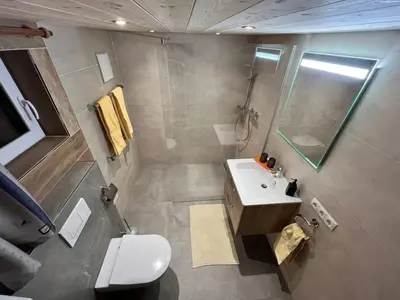 Ein Badezimmer in der Unterkunft Chalet Luxeck