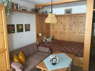 Ein Sitzbereich in der Unterkunft Wohnung Melchior bei Sterngucker