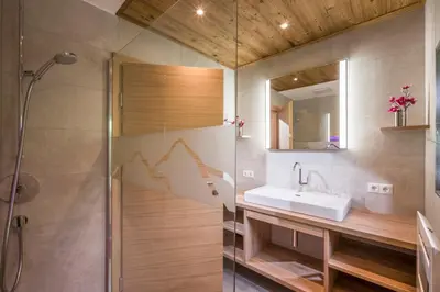 Ein Badezimmer in der Unterkunft Ferienhaus Spitaler