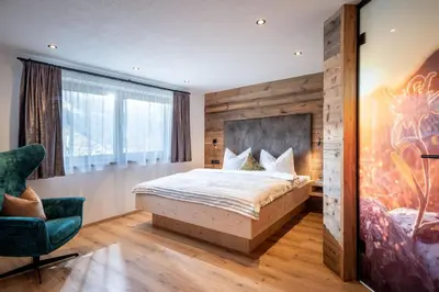 Ein Bett oder Betten in einem Zimmer der Unterkunft Ferienhaus Spitaler