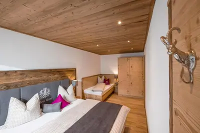 Ein Bett oder Betten in einem Zimmer der Unterkunft Ferienhaus Spitaler