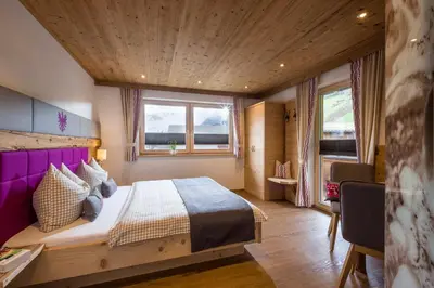 Ein Bett oder Betten in einem Zimmer der Unterkunft Ferienhaus Spitaler