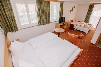 Ein Bett oder Betten in einem Zimmer der Unterkunft Gasthof Haidbach