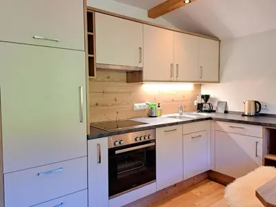 Küche/Küchenzeile in der Unterkunft Holiday Home Schwarzenau by Interhome