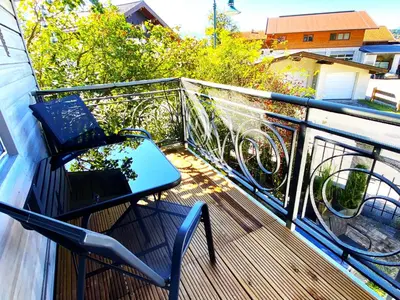 Ein Balkon oder eine Terrasse in der Unterkunft 