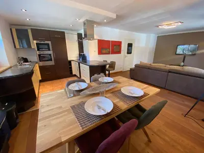 Ein Sitzbereich in der Unterkunft Apartment Kirchberg by Apartment Managers