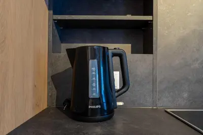 Kaffee-/Teezubehör in der Unterkunft Alpenglück Apartments by we rent, JOKERCARD INCLUDED