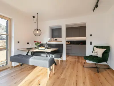 Küche/Küchenzeile in der Unterkunft Haus Tauernblick Top 2 und 3 und 4