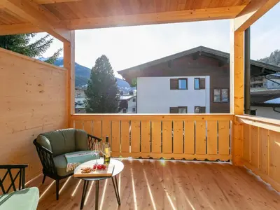 Ein Balkon oder eine Terrasse in der Unterkunft Haus Tauernblick Top 2 und 3 und 4