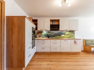 Küche/Küchenzeile in der Unterkunft Grünbichel Hof II
