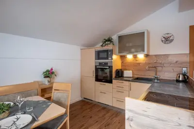 Küche/Küchenzeile in der Unterkunft Apartment Auszeit bei Christl