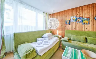 Ein Sitzbereich in der Unterkunft Appartement Edelweiss Haus Bellevue Haus D