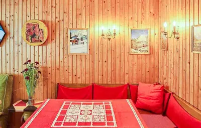 Ein Sitzbereich in der Unterkunft Appartement Edelweiss Haus Bellevue Haus D