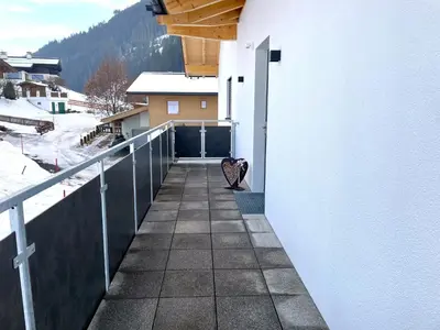 Ein Balkon oder eine Terrasse in der Unterkunft Haus Schernthaner
