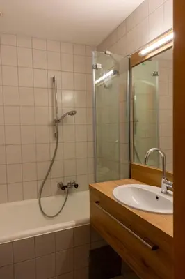 Ein Badezimmer in der Unterkunft Gasthof Stimmersee
