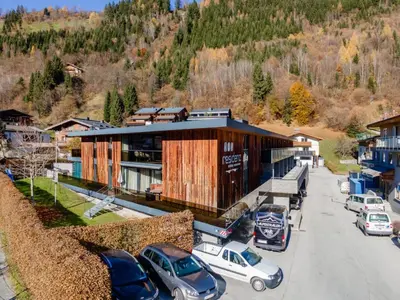 Ein allgemeiner Bergblick oder ein Berglick von der Ferienwohnung aus