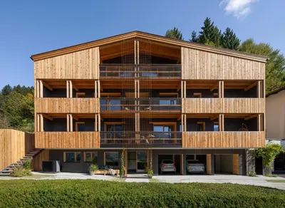 Das Gebäude in dem sich die Ferienwohnung befindet