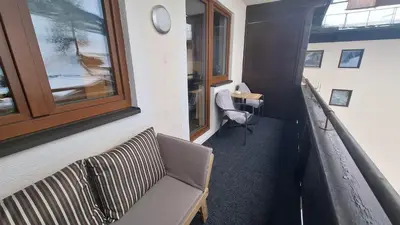 Ein Sitzbereich in der Unterkunft Apartment Hannah