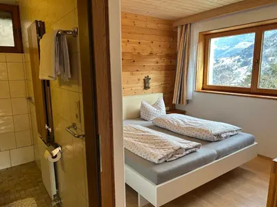 Ein Bett oder Betten in einem Zimmer der Unterkunft Gemütliche Wohnung mit voll ausgestatteter Küche