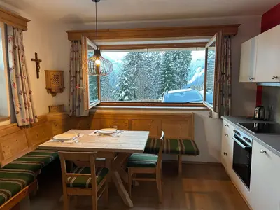 Küche/Küchenzeile in der Unterkunft Gemütliche Wohnung mit voll ausgestatteter Küche