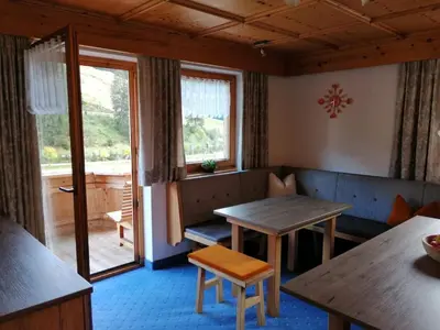 Ein Sitzbereich in der Unterkunft Haus Romantik